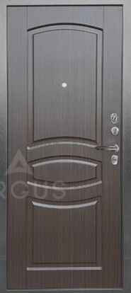 Входная металлическая дверь Аргус Да61 Венге 2 замка 2мм металл (Антик серебро + МДФ)