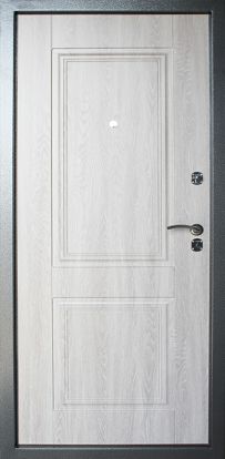 Входная металлическая дверь Берлога Абсолют Грей 2 замка 1.7мм металл (Антик серебро + МДФ)
