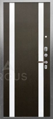 Входная металлическая дверь Аргус Да95 Дуэт 2 замка 2мм металл (Антик серебро + МДФ)