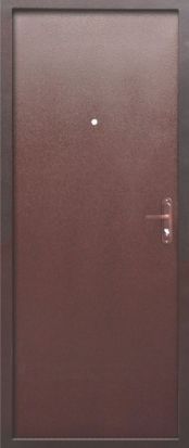 Входная металлическая дверь Феррони Стройгост 5 РФ металл 1 замок 0.8мм металл (Антик медь + Металл)
