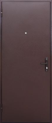 Входная металлическая дверь Феррони Стройгост 5 РФ металл ВО 1 замок 0.8мм металл (Антик медь + Металл)
