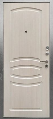 Входная металлическая дверь Аргус ДА61 Ясень белый 2 замка 2мм металл (Антик серебро + МДФ)