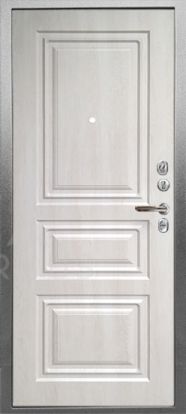 Входная металлическая дверь Аргус Да91 3К Крем 2 замка 2мм металл (Антик серебро + МДФ)