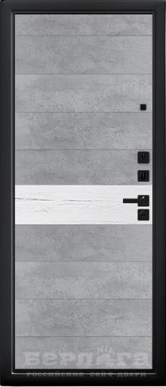 Берлога Входная дверь Ультра Букле черный Лайн вставки, арт. 0006665 - фото №2